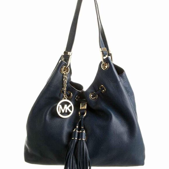 MICHAEL Kors MK Designer Camden Drawstring Bucket Tassels Shoulder Bag Purse - Picture 1 of 8